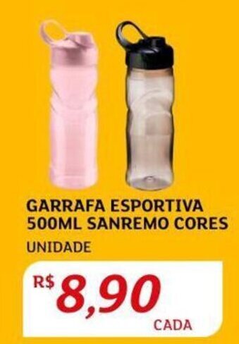 Assaí Atacadista GARRAFA ESPORTIVA 500ML SANREMO CORES UNIDADE oferta