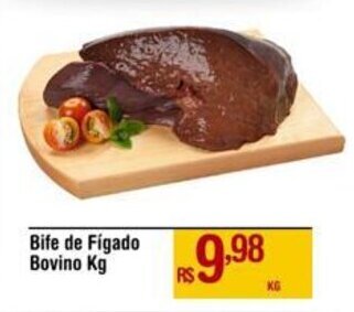 Bife de Fígado Bovino Kg