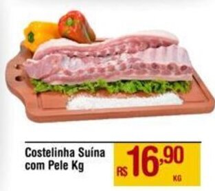 Max Atacadista Costelinha Suína com Pele Kg oferta