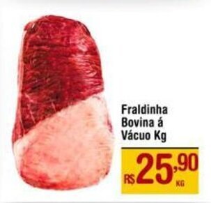 Fraldinha Bovina á Vácuo Kg