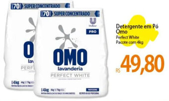 Atacadão Detergente em Pó Omo Perfect White Pacote com 4kg oferta