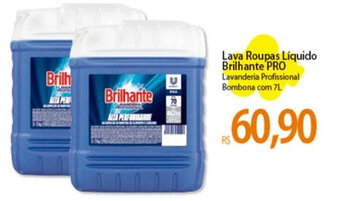 Atacadão Lava Roupas Líquido Brilhante PRO Lavanderia Profissional Bombona com 7L oferta
