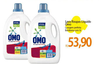 Atacadão Lava Roupas Líquido Omo Lavagem perfeita Bombona com 5L oferta