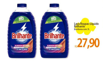 Atacadão Lava Roupas Líquido Brilhante Bombona com 3L oferta