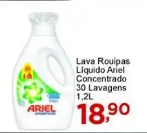 Rossi Supermercado Lava roupas liquido Ariel Concentrado 30 Lavagens 1.2L oferta
