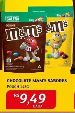 Assaí Atacadista CHOCOLATE M&M'S SABORES POUCH 148G oferta