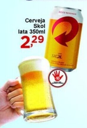 Rossi Supermercado Cerveja Skol lata 350ml oferta