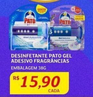 Assaí Atacadista DESINFETANTE PATO GEL ADESIVO FRAGRÂNCIAS EMBALAGEM 38G oferta