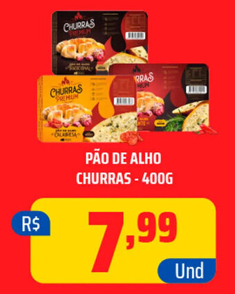PÃO DE ALHO CHURRAS-400G