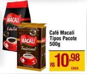 Max Atacadista Café Macalí Tipos Pacote 500g oferta