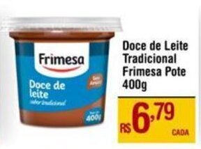 Doce de Leite Tradicional Frimesa Pote 400g