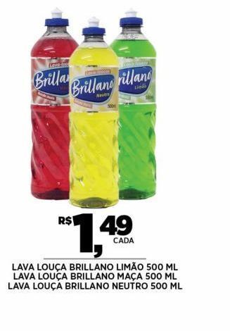 Lava louça brillano limão 500ml
