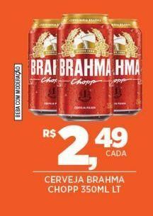DB Supermercados Cerveja brahma chopp 350ml lt oferta