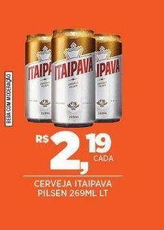 DB Supermercados Cerveja itaipava pilsen 269ml lt oferta