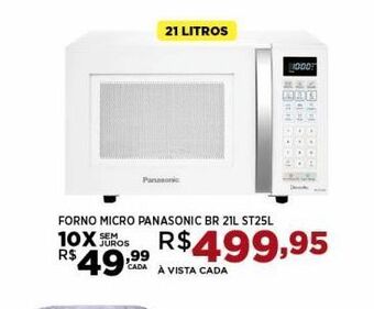 Forno micro panasonic br 21l st25l