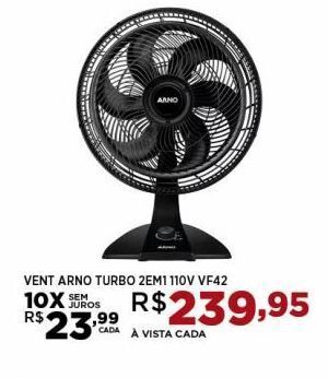 DB Supermercados Vent arno turbo 2em1 110v vf42 oferta