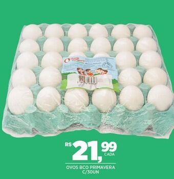 DB Supermercados Ovos bco primavera c/30un oferta