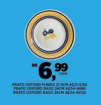 Prato oxford fundo 21,5cm