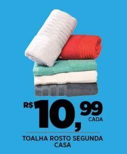 DB Supermercados Toalha rosto segunda casa oferta
