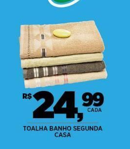 DB Supermercados Toalha banho segunda casa oferta
