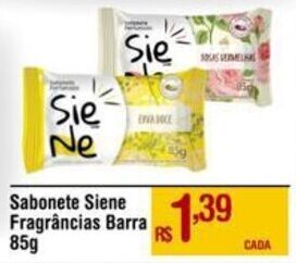 Max Atacadista Sabonete Siene Fragrâncias Barra 85g oferta