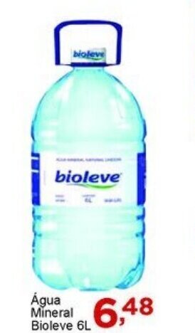Rossi Supermercado Agua Mineral Bioleve 6L oferta