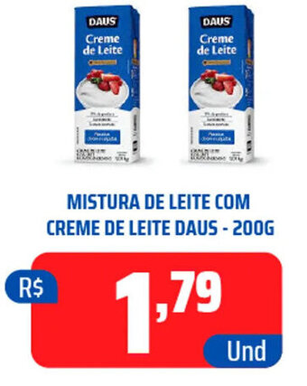 MISTURA DE LEITE COM CREME DE LEITE DAUS - 200G