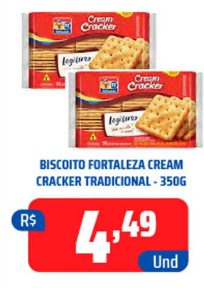 Tatico BISCOITO FORTALEZA CREAM CRACKER TRADICIONAL - 350G oferta