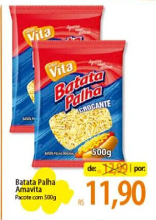Atacadão Batata Palha Amavita Pacote com 500g oferta
