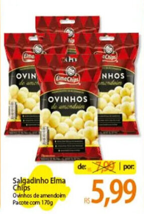 Atacadão Salgadinho Elma Chips 170g oferta