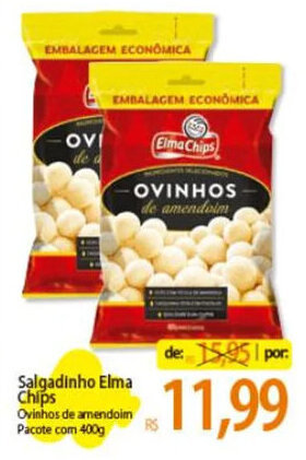 Atacadão Salgadinho Elma Chips Pacote com 400g oferta