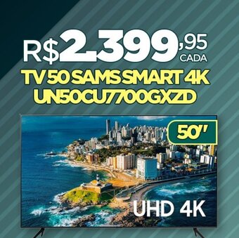 DB Supermercados TV50 SAMSSMART 4K UN50CU7700GXZD oferta