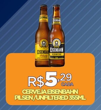 DB Supermercados CERVEJA EISENBAHN PILSEN/UNALTERED 355ML oferta