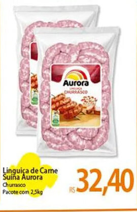Atacadão Linguiça de Came Suiña Aurora Pacote com 2,5kg oferta