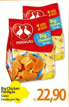 Atacadão Big Chicken Perdigão Queijo Pacote com 1kg oferta