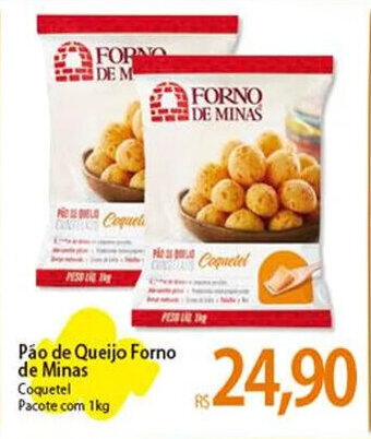 Atacadão Pão de Queijo Forno de Minas Coquetel Pacote com 1kg oferta