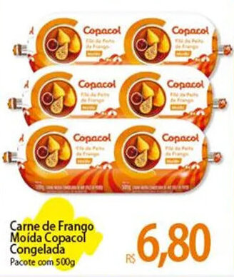 Atacadão Carne de Frango Moída Copacol Congelada Pacote com 500g oferta