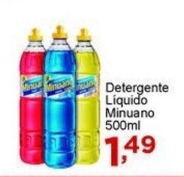Rossi Supermercado Detergente Liquido Minuano 500ml oferta