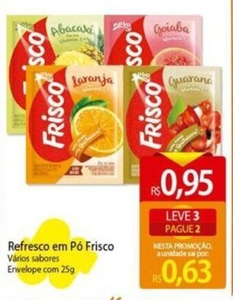 Atacadão Refresco em Pó Frisco Vários sabores Envelope com 25g oferta