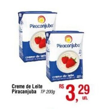 Fort Atacadista Creme de Leite Piracanjuba TP 200g oferta