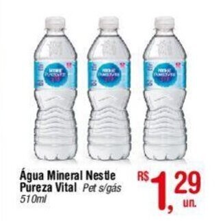 Fort Atacadista Água Mineral Nestle Pureza Vital Pet s/gás 510ml oferta