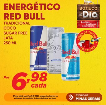 Dia ENERGÉTICO RED BULL TRADICIONAL COCO SUGAR FREE LATA 250ML oferta