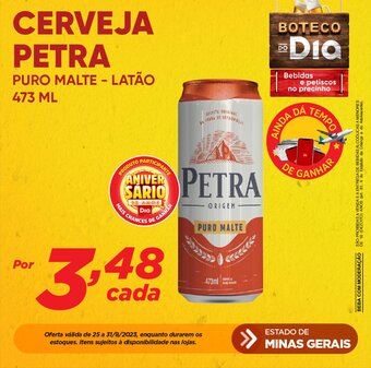 Dia CERVEJA PETRA PURO MALTE - LATÃO 473 ML oferta