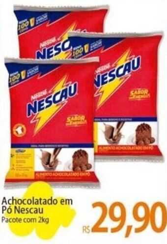 Atacadão Achocolatado em Pó Nescau Pacote com 2kg oferta