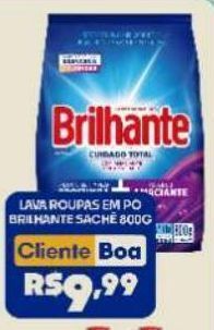 Boa Supermercados Lava roupas em pó brilhante sachê 800g oferta