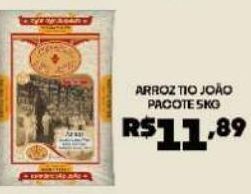 Boa Supermercados Arroz tio joão pacote 5kg oferta