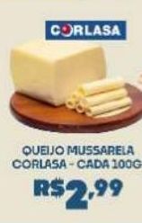 Boa Supermercados Queijo mussarela corlasa - cada 100g oferta