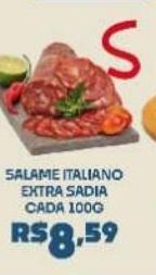Boa Supermercados Salame italiano extra sadia cada 100g oferta
