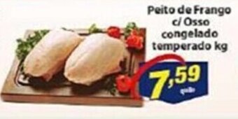 Vencedor Atacadista Peito de Frango c/ Osso congelado temperado kg oferta