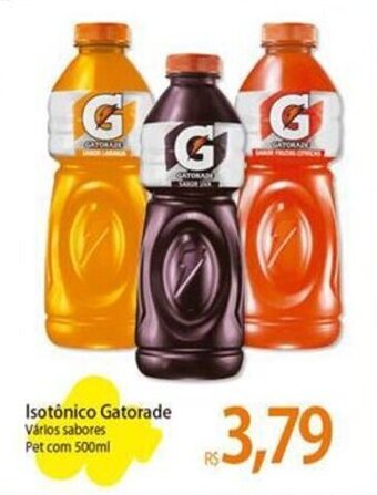 Atacadão Isotônico Gatorade Vários sabores Pet com 500ml oferta